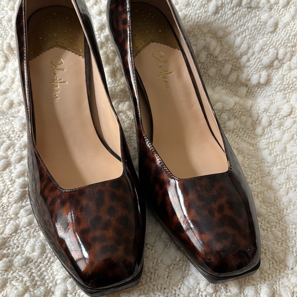 Cole Haan size 11 B brown leopard patent. Worn once. Nike Air technology - Picture 2 of 6